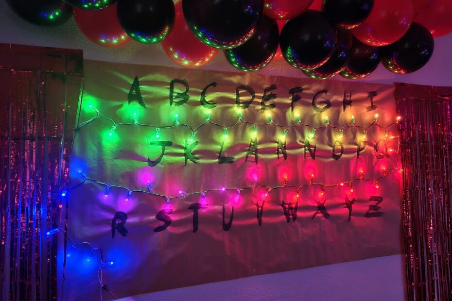 Muro del Abecedario LAN Party con LEDs direccionables